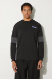 Adidas Originals bluza Adibreak Crew barbati, culoarea negru, cu imprimeu, IY4853