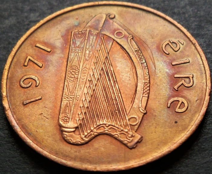 Moneda 2 PENCE - IRLANDA, anul 1971 * cod 4708