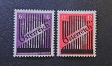 Austria (Ocupația Aliată) 1945 "Hitler" (6 Pf &amp; 12 Pf) cu Supratipar "&Ouml;sterreich" și Anulare Tip "Bare Verticale" (Gitteraufdruck) - Cod: -TG1