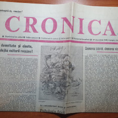ziarul cronica 24 decembrie 1989 - revolutia romana