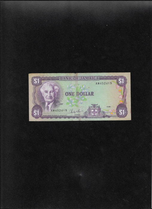 Jamaica 1 dollar 1986 seria452419