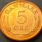 Moneda 5 ORE - DANEMARCA, anul 1972 * cod 5047 A = UNC