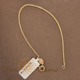 Bratara fina unisex placata cu aur 18K, model clasic cu zale insiruite