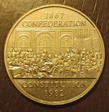 Moneda Canada - 1 Dollar 1982 - Constitutia Confederatiei