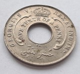 38. Moneda Africa de Vest Britanica 1/10 penny 1925 - KN (Monetaria King Norton