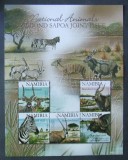 NAMIBIA-- FAUNA DIN REZERVATII-M/Sh.-MNH**-.Imprimare argintie-NAM 07A, Africa