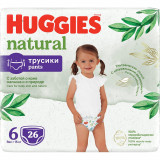 Scutece Chilotel Huggies, Pants Natural, Marimea 6, 15+ kg, 26 buc