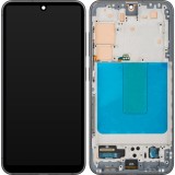 Display cu Touchscreen MP compatibil cu Samsung Galaxy S23 S911, cu Rama, Negru