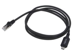 Cablu LOGILINK USB 3.2 USB-C - RJ45 Cat 6 2m negru nichelat