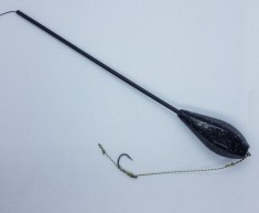 Montura pescuit cu plumb in-line, cu auto-intepare, carlig legat pe fir de par classic