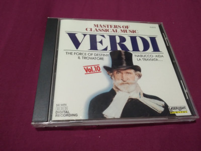 CD VERDI MASTERS OF CLASSICAL MUSIC VOL 10 ORIGINAL foto