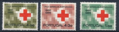 PORTUGALIA-1968-CRUCEA ROSIE-Serie de timbre nestampilate foto