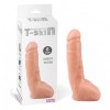 Dildo cu Testicule Spread Me 20cm, Ventuza, Realist, TPE, Texturat, Chisa Novelties