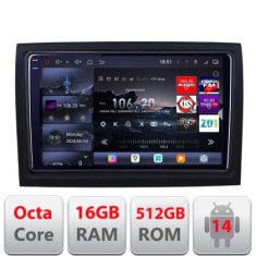 Navigatie Fiat ducato 2006- Edotec Kit-DUCATO 8 core QLED 2K 16+512 360 Android Waze USB Navigatie Internet Youtube Radio v2 CarStore Technology