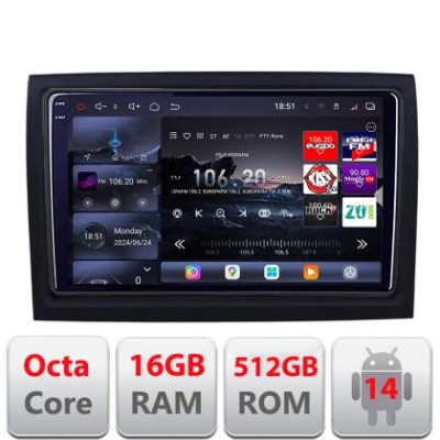 Navigatie Fiat ducato 2006- Edotec Kit-DUCATO 8 core QLED 2K 16+512 360 Android Waze USB Navigatie Internet Youtube Radio v1 CarStore Technology foto