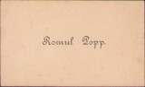 A1499 Carte de vizită Romul Popp, magistrat
