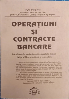 Operatiuni si contracte bancare - Ion Turcu foto