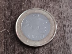 C50 - Moneda foarte veche - 1 euro - Estonia - 2011 foto