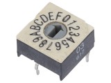 &Icirc;ntrerupător codificare HEX/BCD THT 16 poziții
