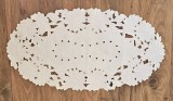 CENTRU DE MASA VINTAGE DIN BUMBAC CU MODEL BRODERIE SPARTA, LUCRAT MANUAL