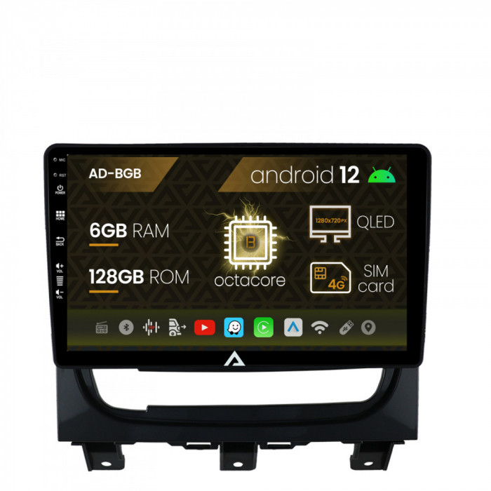 Navigatie Fiat Strada Idea (2011-2016), Android 12, B-Octacore 6GB RAM + 128GB ROM, 9 Inch - AD-BGB9006+AD-BGRKIT350