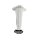 Picioare mobila, universale, reglabile, din plastic, albe, 100 mm, set 4 bucati