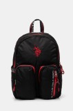 U.S. Polo Assn. rucsac Bozeman barbati, culoarea negru, mare, cu imprimeu, BIUB65679MIA