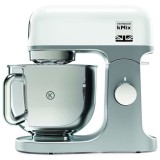 Robot de bucatarie KMX750AW, 1000 W, vas inox 5 L, 6 trepte viteza, 3 accesorii patiserie, alb/argintiu, Kenwood