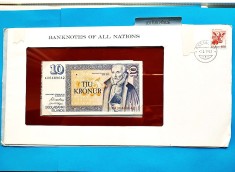 10 Kronur 1961 Islanda-in pliant de prezentare