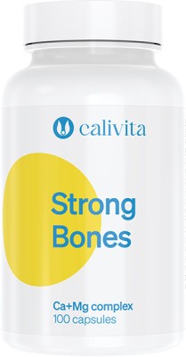 Supliment cu Magneziu si Calciu pentru Rezistenta Oaselor, Strong Bones (100 capsule) - Calivita foto