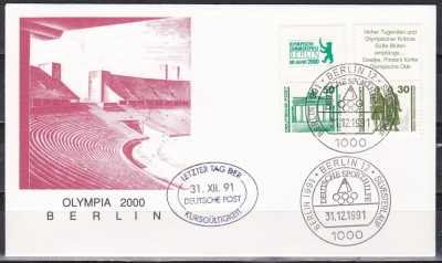 Germania 1991 - J.O. Berlin 2000, FDC foto