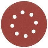 Vorel 08578 - Set foi abrazive rotunde 125 mm granulatie 80 8 gauri 5 bucati