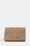 Love Moschino poșetă culoarea bej, JC4127PP0NKB110A