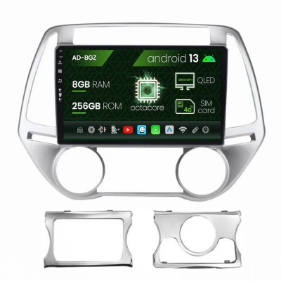 Navigatie Hyundai I20 (2012-2014), Android 13, Z-Octacore 8GB RAM + 256GB ROM, 9 Inch - AD-BGZ9008+AD-BGRKIT218 foto