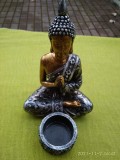 Statueta Buddha cu suport pentru lumanare