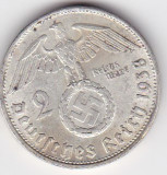 GERMANIA 2 MARCI REICHSMARK 1938, Europa, Argint