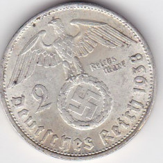 GERMANIA 2 MARCI REICHSMARK 1938