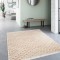 Covor Model RE BORN 21711-260, Marime 80 x 150 cm, Bej, Bumbac reciclat si Polipropilena, Living, Dormitor, Sufragerie, Birou