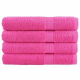 VidaXL Prosoape de saună premium SOLUND 4 buc. roz 80x200 cm 600 gsm