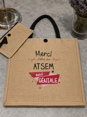 Set Geantă din iută foto