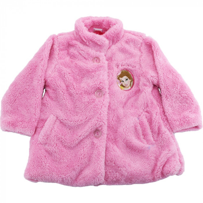 Jacheta roz fleece pentru fetite, Princess Disney