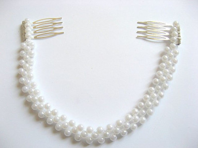Coronita perle artificiale mireasa, coronita nunta 27272 foto