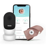Owlet Monitor Duo Smart Sock 3 &amp; Cam 2 set pentru bebeluși Dusty Rose 1 buc