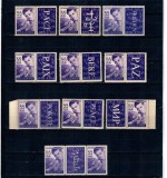 1956 - Ziua Internationala a Copilului, serie cu 10 viniete diferite, neuzate