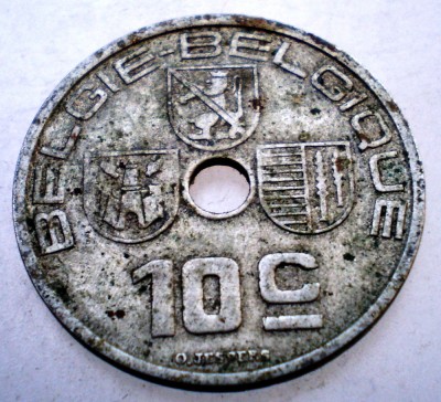 2.169 BELGIA 10 CENTIMES 1939 BELGIE-BELGIQUE foto