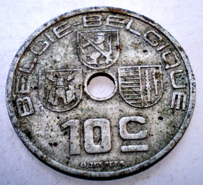 2.169 BELGIA 10 CENTIMES 1939 BELGIE-BELGIQUE