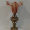 Superb lampadar in stil francez cu talpa din bronz și abajur sticla Murano