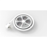 Prelungitor 4 prize 1x USB-A + 1x USB-C 20W cablu 3x1.5mmp 1.4m 3500W alb Technik TPR4W+USB EXTS-4S1.4M/USBC2-THK