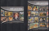 Maldive 2016 - Mari pictori - Auguste Renoir, Colita + Bloc, MNH