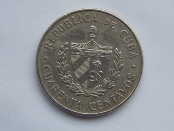 40 CENTAVOS 1962 CUBA